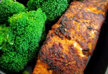 Salmon, Basmati Rice, and Broccoli