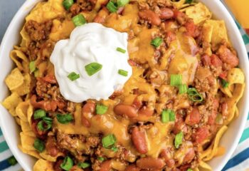 3 Bean Chili Frito Pie